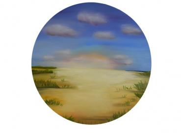 Dune landscape oil painting directly from the artist